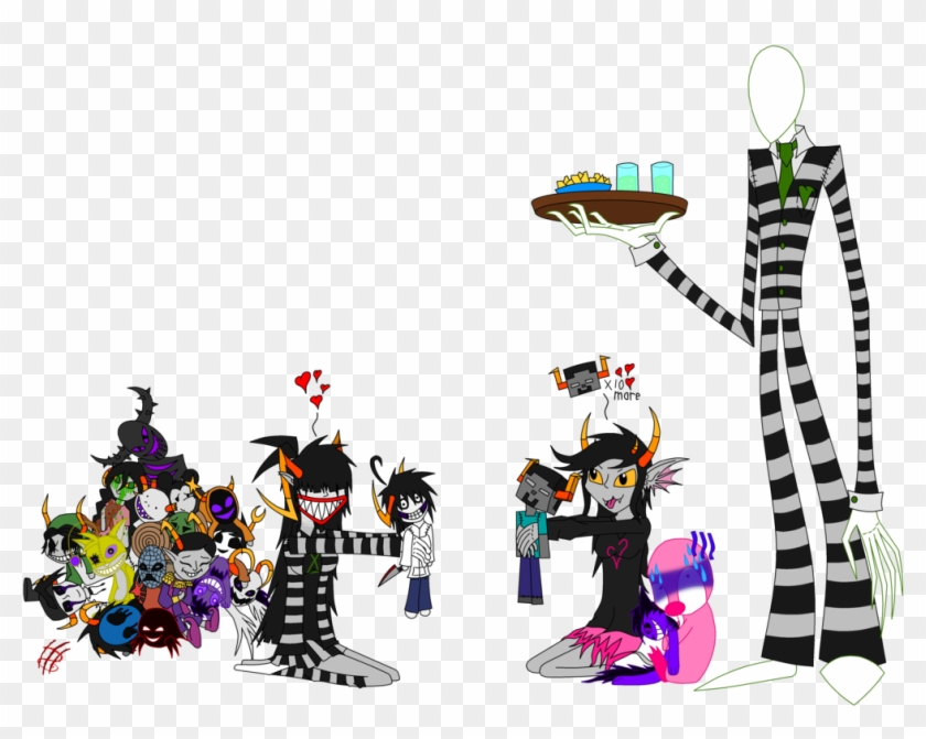Slenderman Minecraft Fan Art - Herobrine Creepy Pasta Clipart