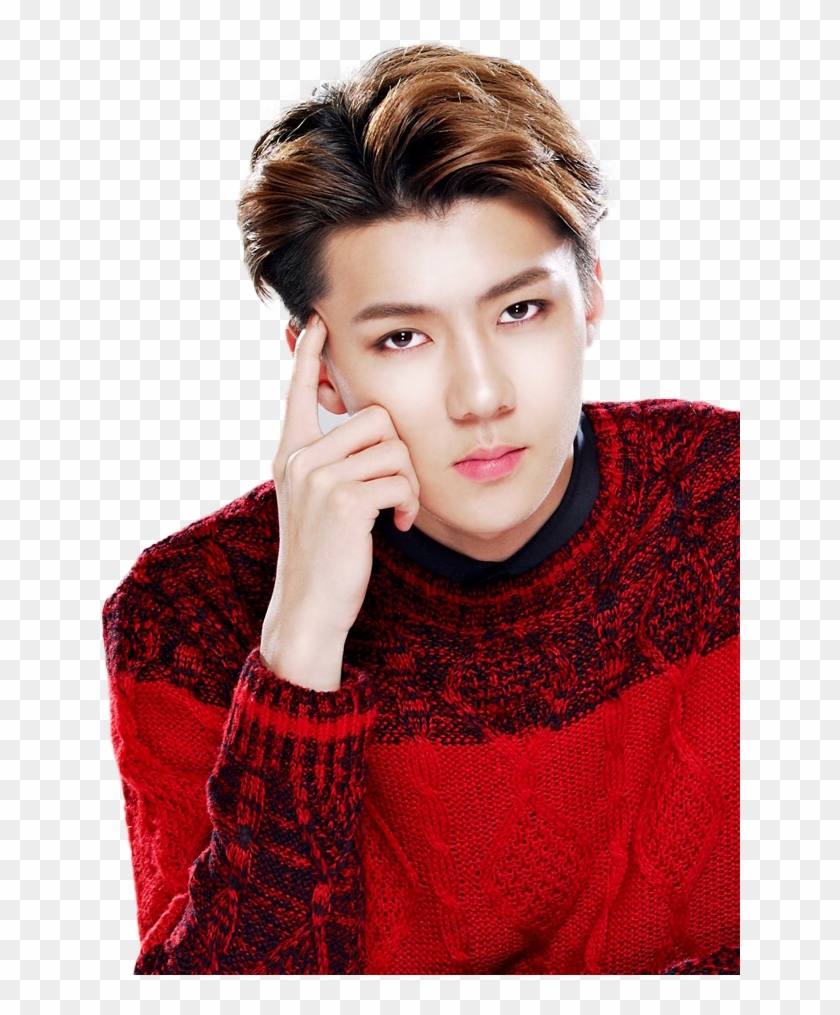 Sehun Exo In Red Clipart #2000450