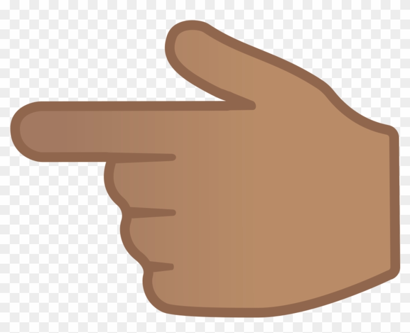 Download Svg Download Png - Brown Finger Point Emoji Clipart