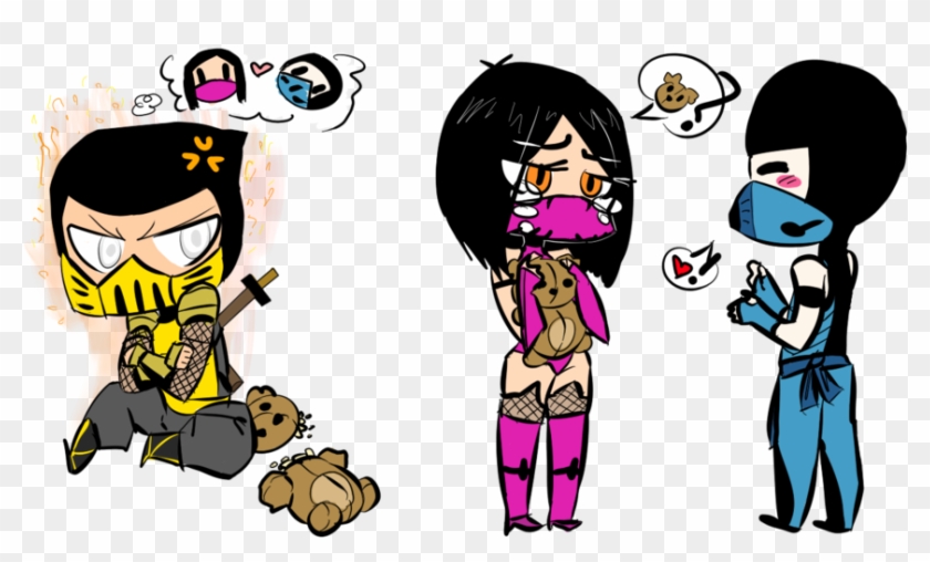 He Didn T Want The Teddy I - Sub Zero X Mileena Clipart