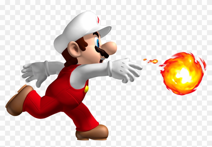 New Super Mario Bros - Mario Fire Power Up Clipart #2000906