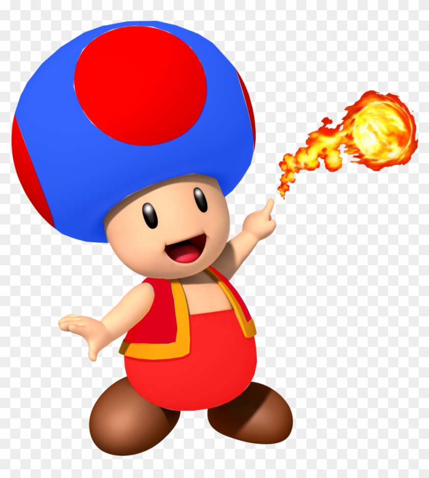 Jumping Mario Artwork - Fire Blue Toad Mario Clipart #2000961