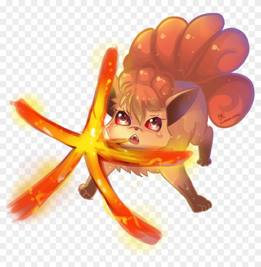 #037 Vulpix Used Fire Blast And Inferno - Vulpix Kurama Clipart #2001133