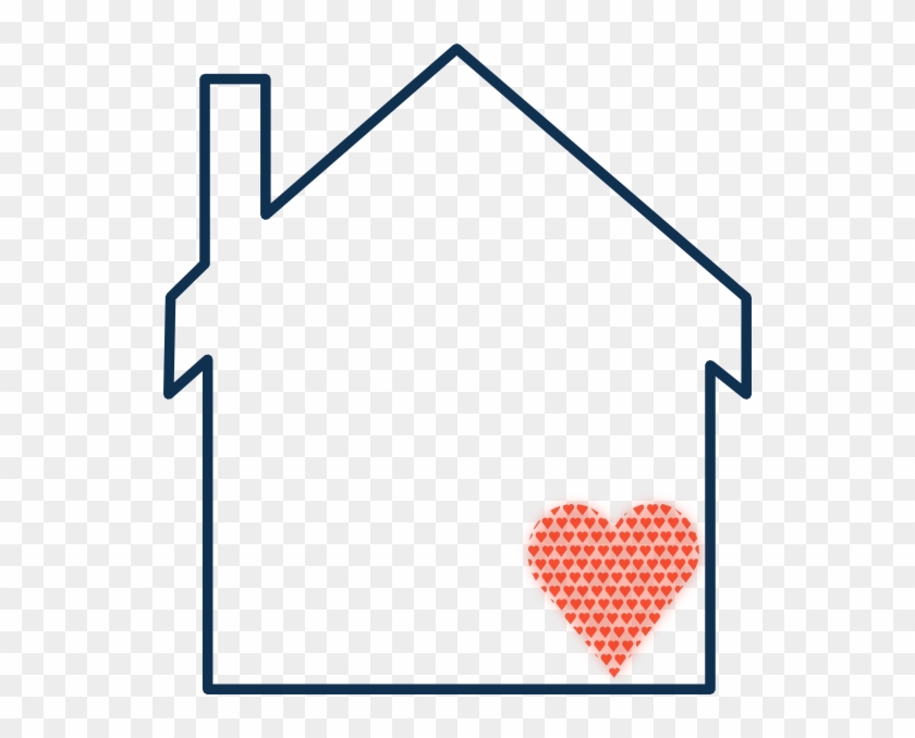 How To Set Use Hearty Home Svg Vector - House Outline Clip Art - Png Download