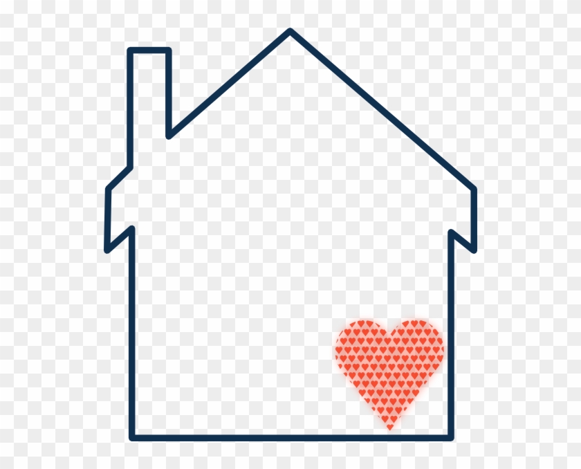 How To Set Use Hearty Home Svg Vector - House Outline Clip Art - Png Download #2001333