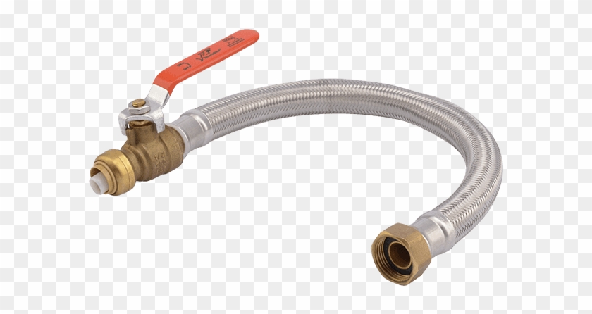 Stainless Steel Braided Flexible Water Heater Connector - Flexible Water Heater Clipart #2001398