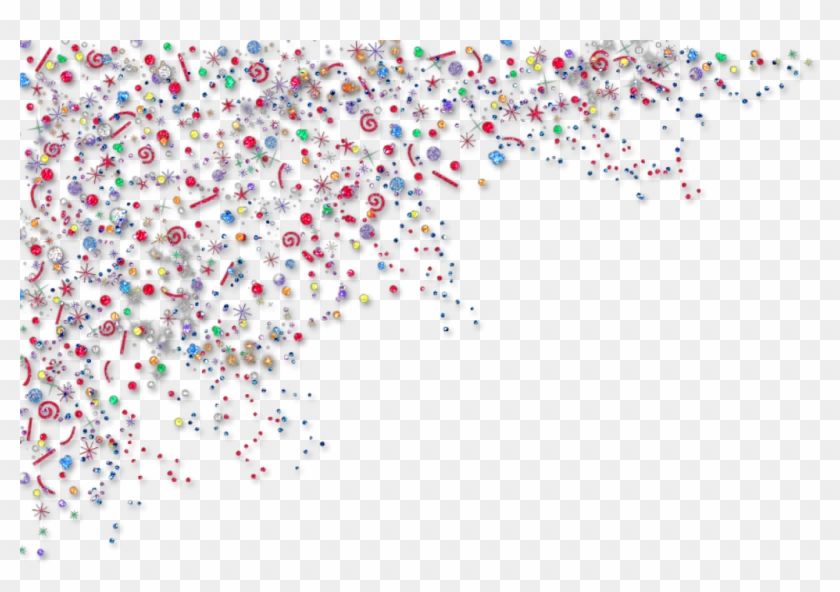 #ftestickers #corner #border #glitter #colorful - Glitter Corner Png Clipart