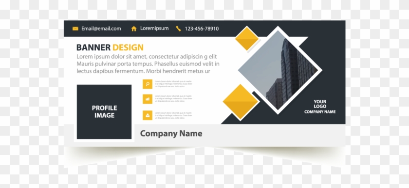 Yellow Corporate Business Banner Eps File - Triangle Clipart #2001529