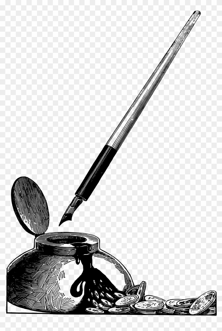 This Free Icons Png Design Of Ink Pen Money - Ink With Pen Png Clipart #2002004