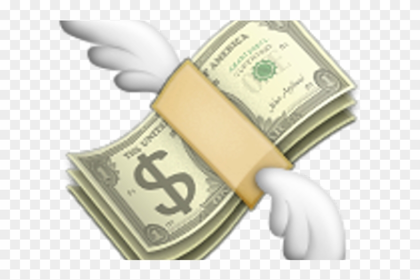 Cash Clipart Emoji - Flying Money Emoji Transparent - Png Download #2002222