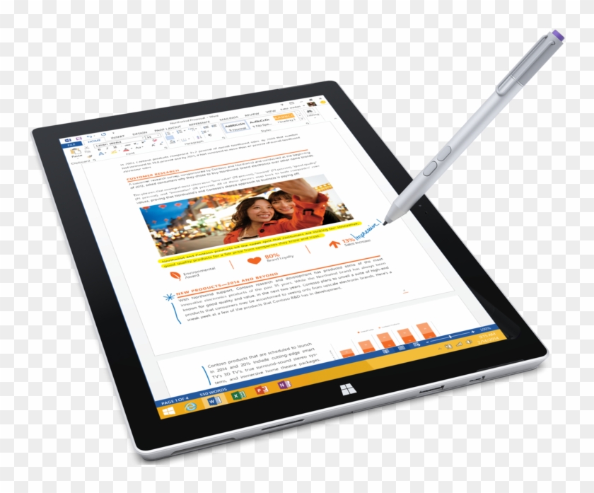 Microsoft Surface Pen The Write Stuff - Microsoft Surface Pro Notes Clipart #2002287
