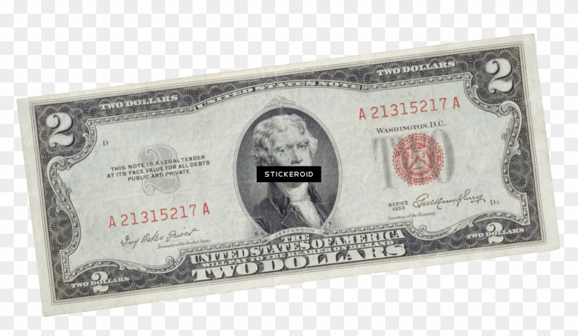 3073 X 1644 3 - 2 Dollar Bill Red Seal Clipart #2002290