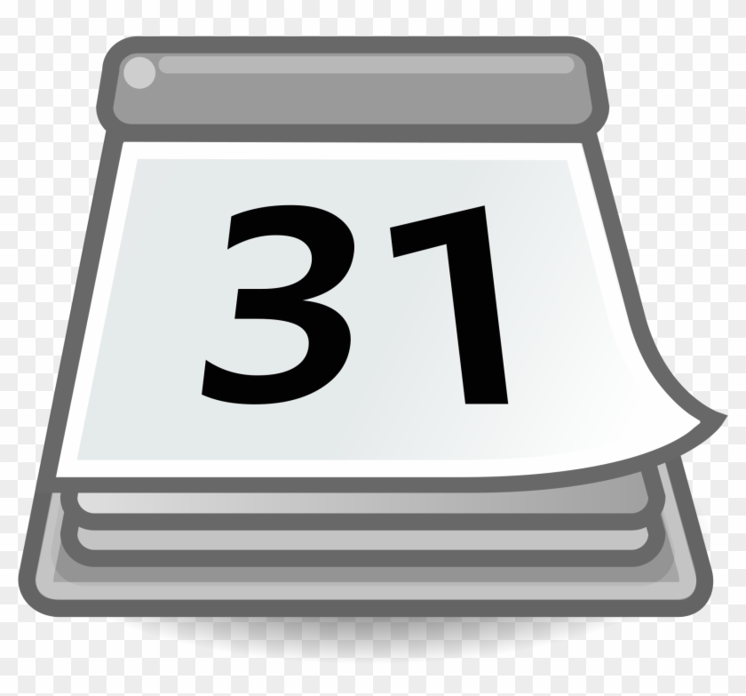 Calendar Tango Icon , Png Download - Calendar Icon Clipart #2002574
