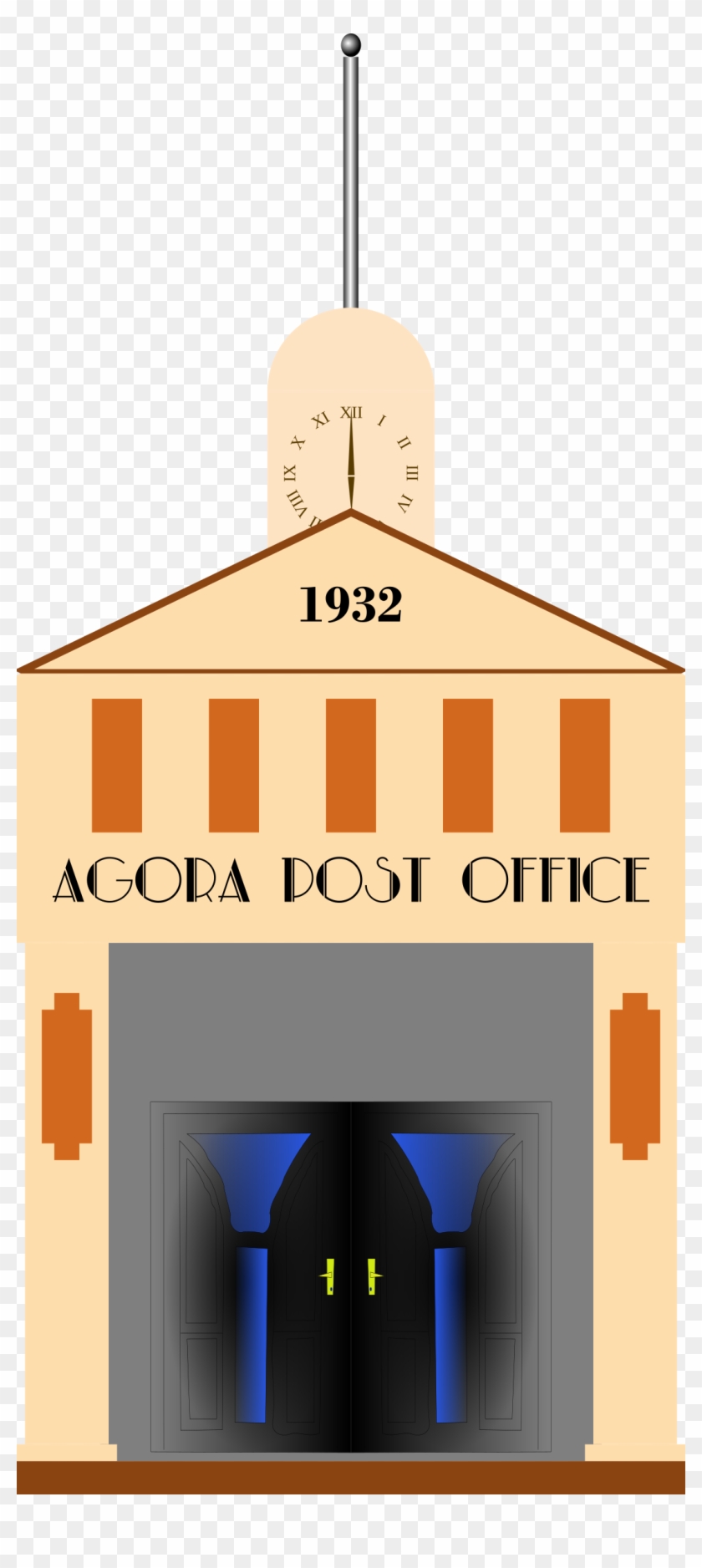 This Free Icons Png Design Of 1930s Post Office - Church Clipart #2002612