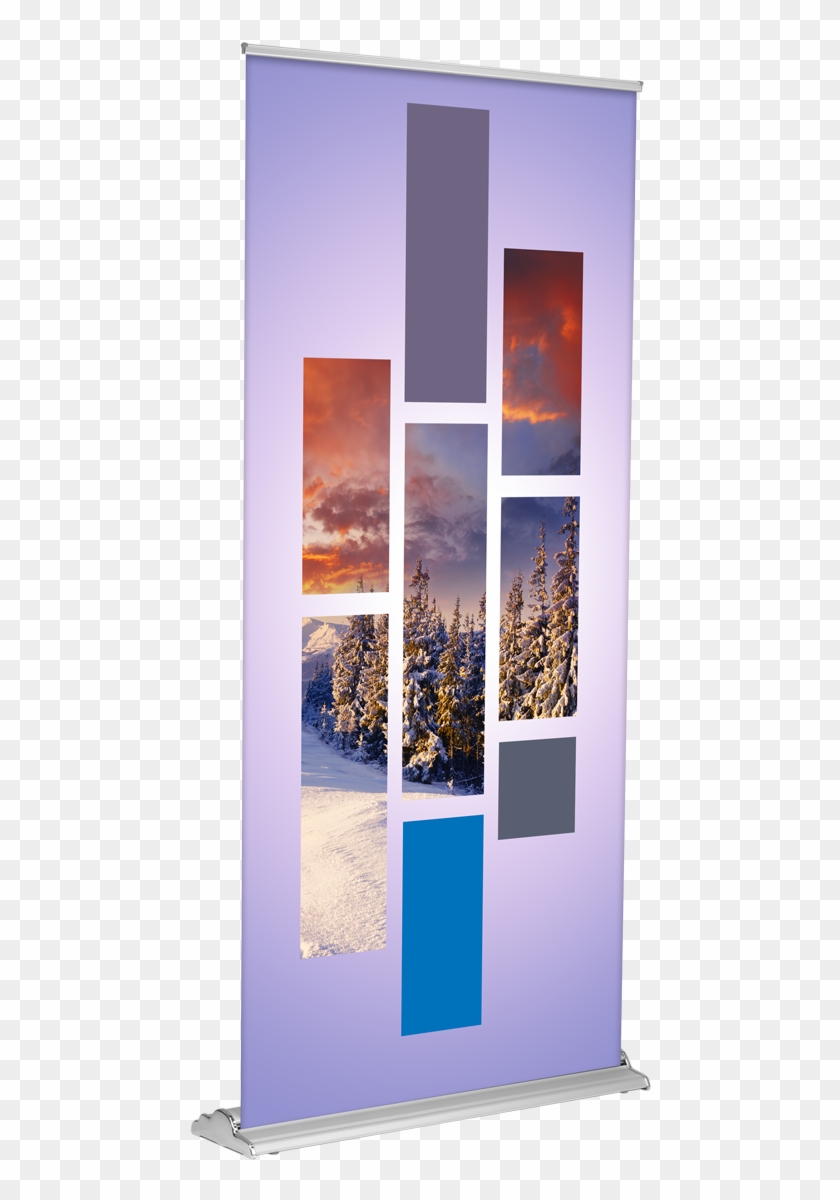 Sd Retractable 60 X92 Silver - Banner Clipart