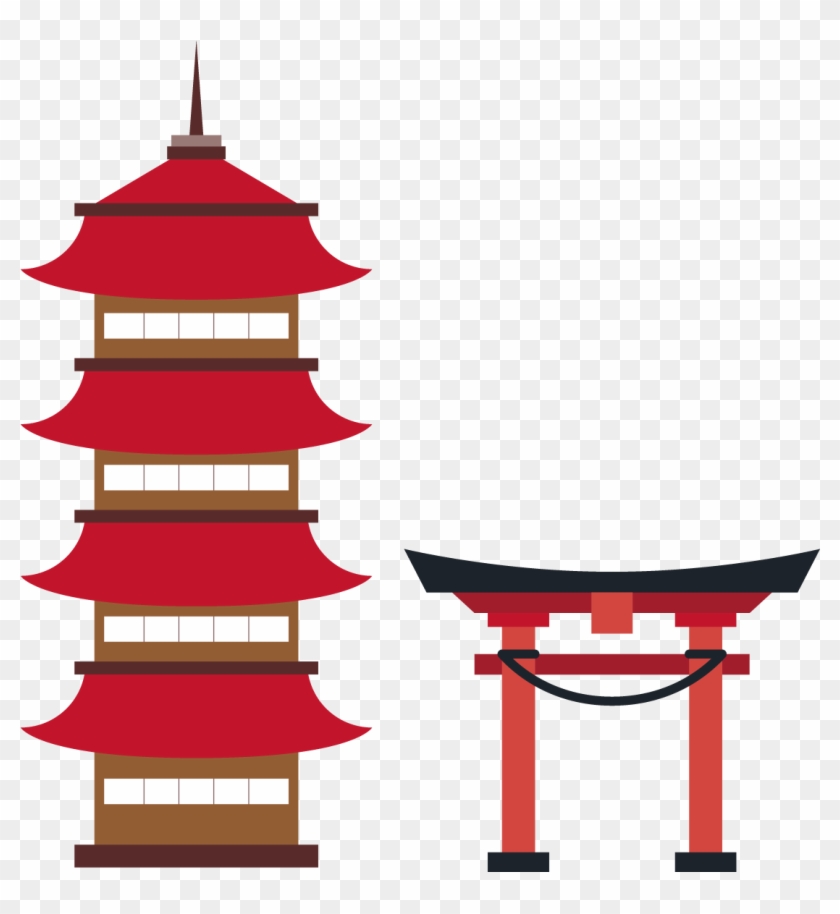 Japan Shinto Shrine Template Icon - Icon Japan Png Clipart