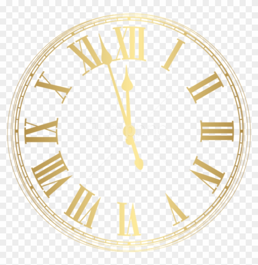 Free Png New Year Clock Png Images Transparent - New Years Eve Clock Png Clipart #2003036