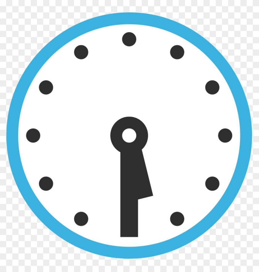 File - Emoji U1f560 - Svg - Clock Clipart Transparent Background - Png Download