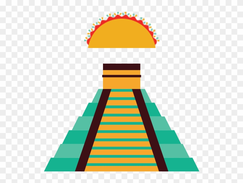 History Of The Taco Mexican Temple - Vector Graphics Clipart