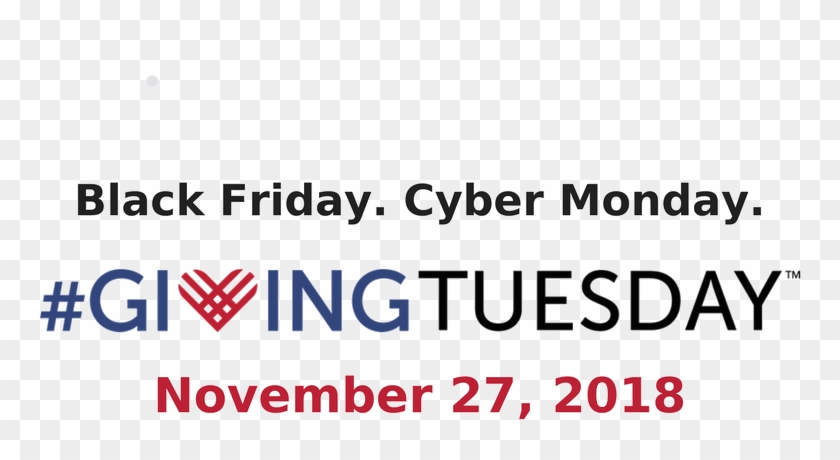 Cyber Monday - - Giving Tuesday 2018 Logo Clipart
