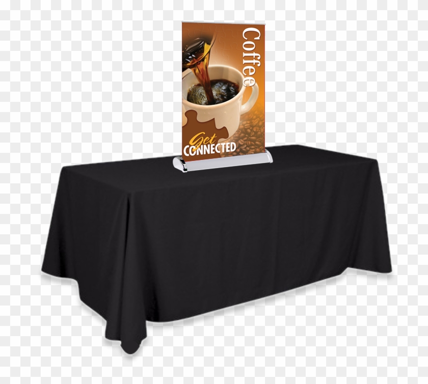 Table Top Mini Banner Stand With Graphics Features- - End Table Clipart