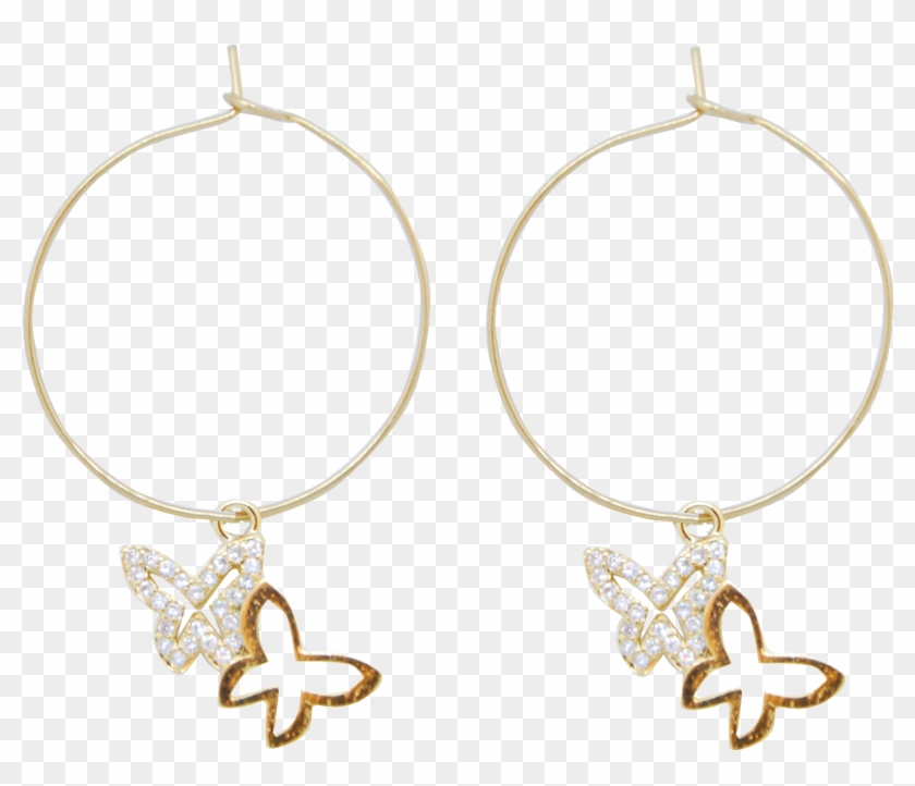 Lucky Wings - Gold - Earrings Clipart