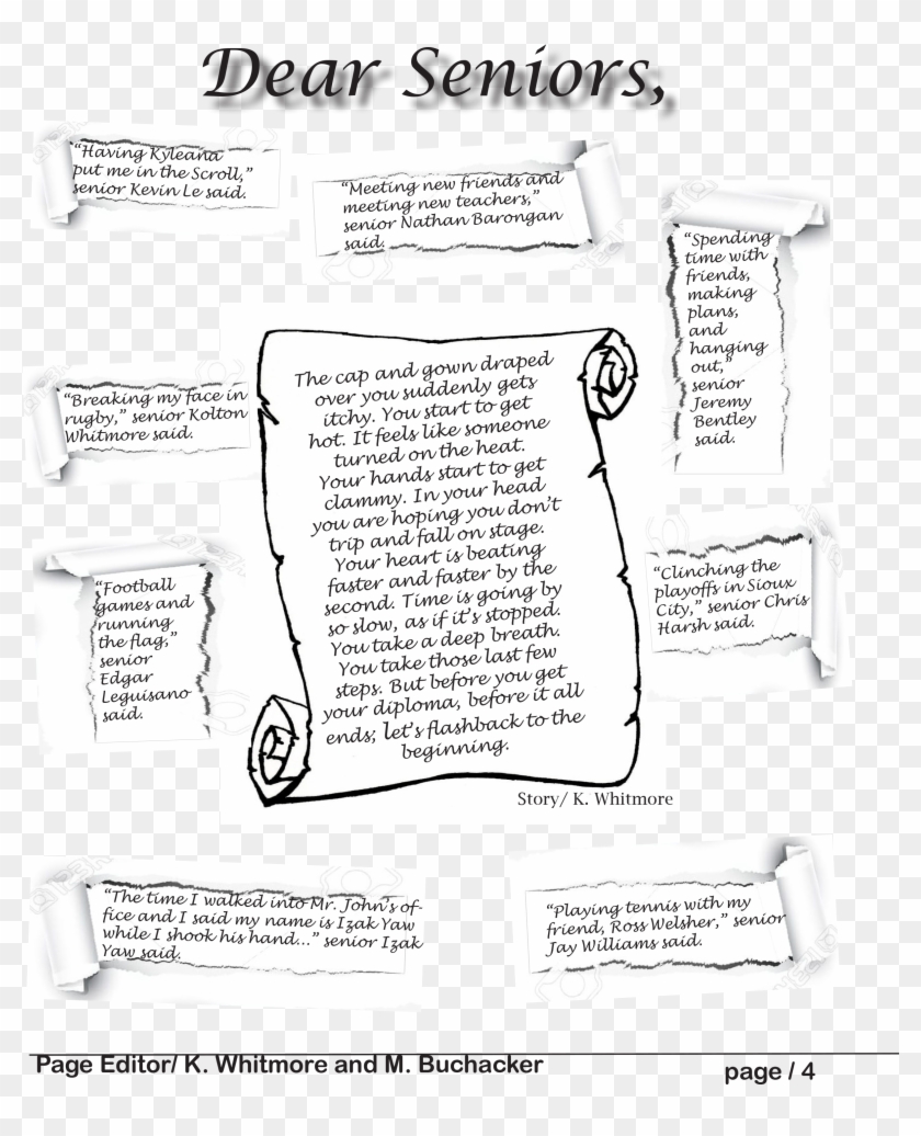 I Worked With Another Staff Member On This Piece - Scroll Template Clipart