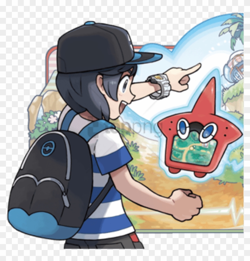 Free Png Pokemon Moon Console Game Png Image With Transparent - Pokemon Sun And Moon Rotom Dex Clipart #2004797