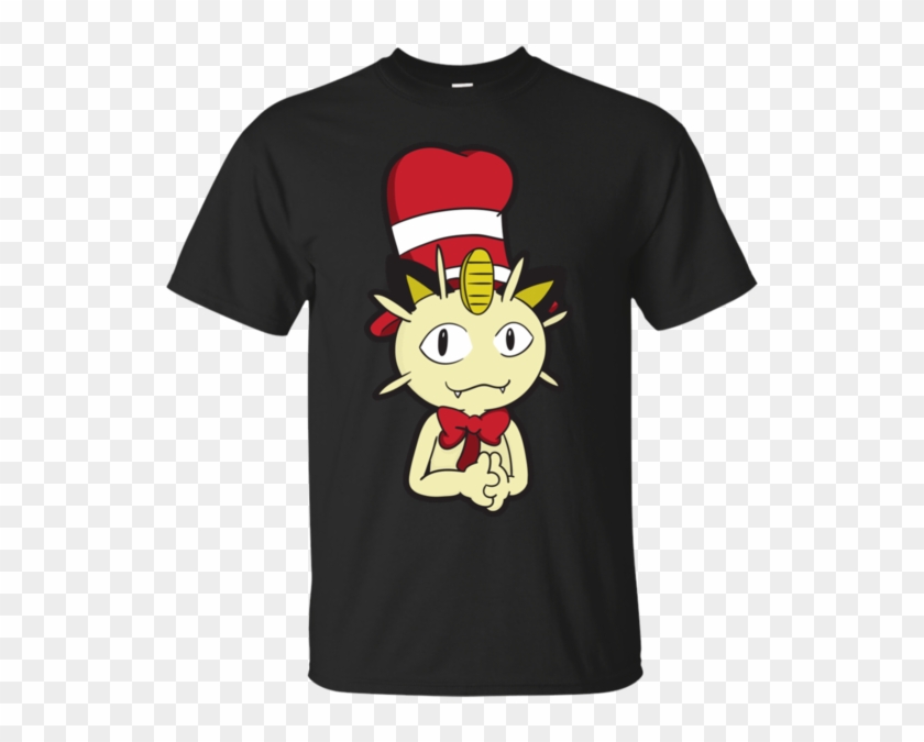 Meowth In The Hat Cat And The Hat T Shirt & Hoodie - Motley Crue T Shirt Girls Clipart #2005109