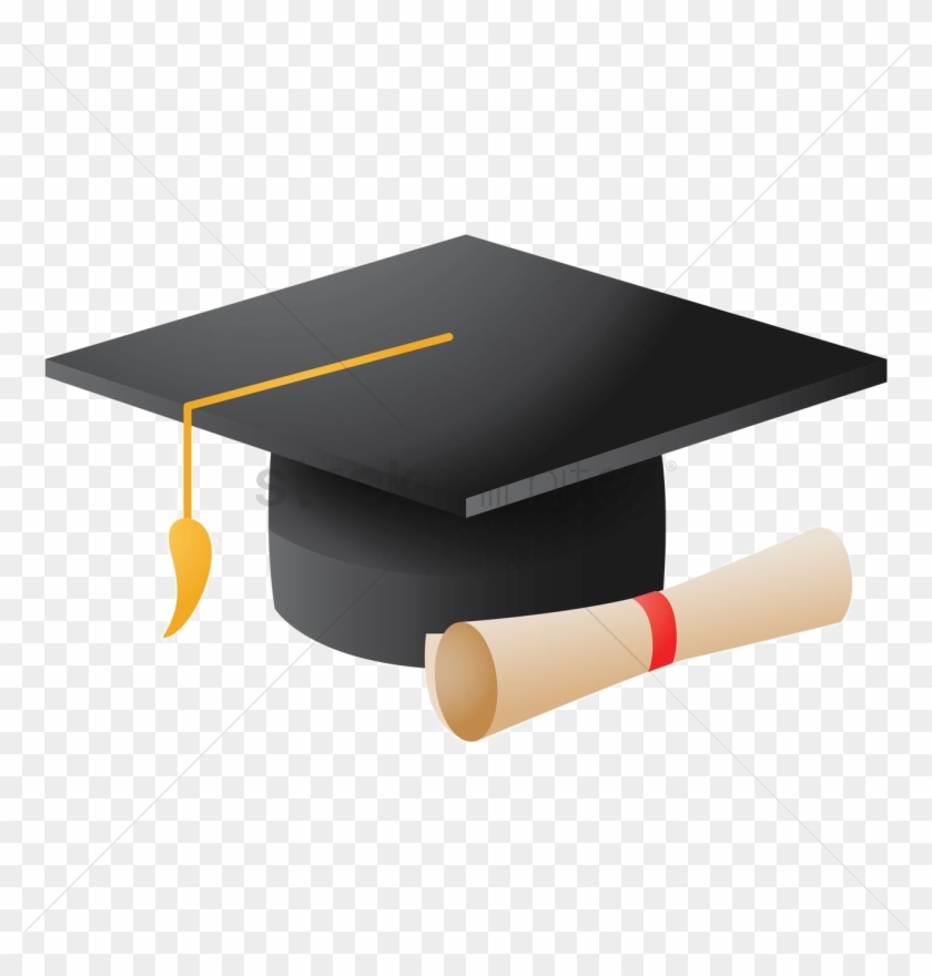 Mortarboard Png Hd - Mortarboard And Scroll Clipart #2005806
