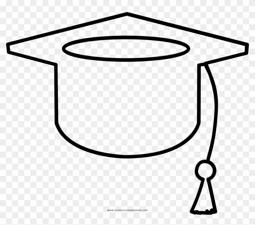 Birrete Página Para Colorear Clipart #2005983