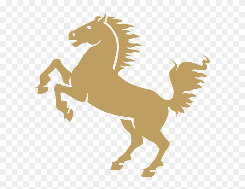Mustang Logo Png - Gold Horse Clipart Transparent Png #2006009