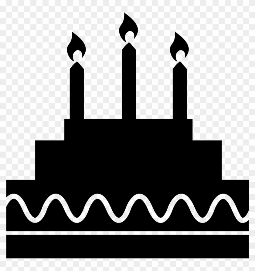 981 X 998 7 - Birthday Cake Silhouette Png Clipart #2006045