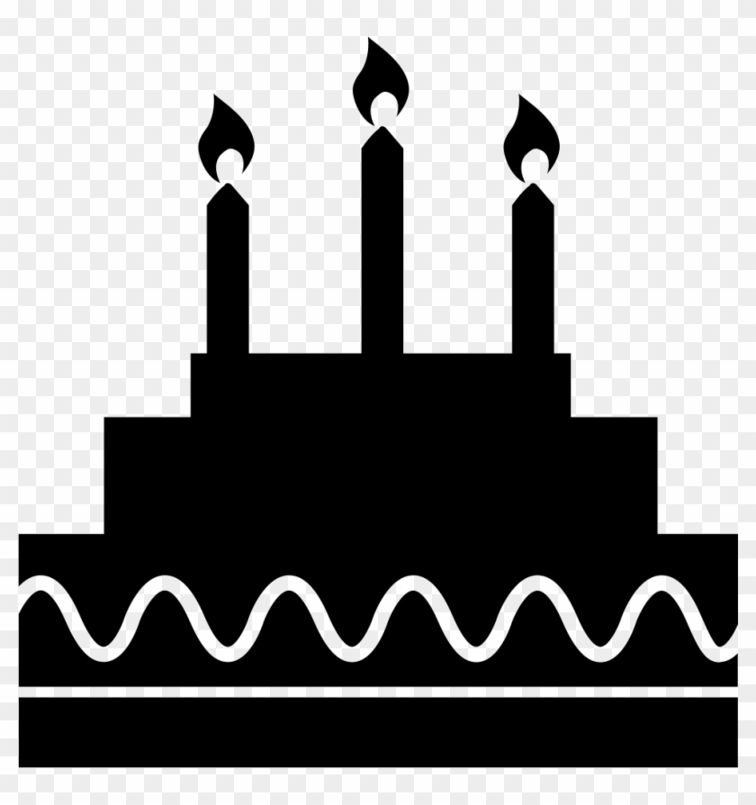981 X 998 7 - Birthday Cake Silhouette Png Clipart