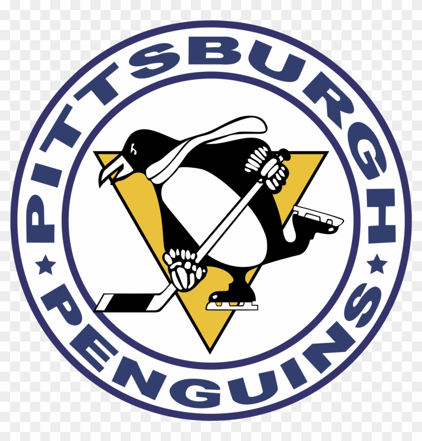 Pittsburgh Penguins Logo Png Transparent - Black And White Pittsburgh Penguins Logo Vector Clipart #2006283