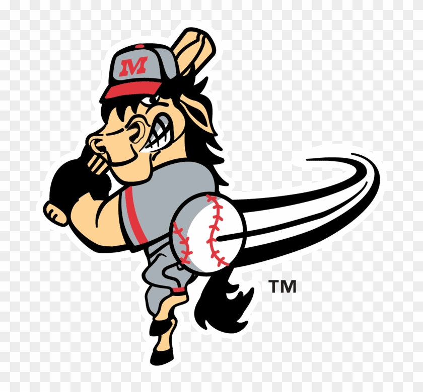 Billings Mustangs Logo - Cartoon Horse Playing Baseball Clipart #2006599