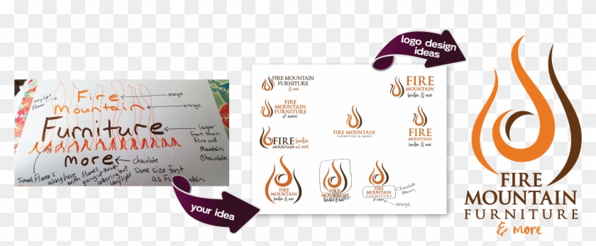 Fire Mountain Logo Design - Paper Clipart