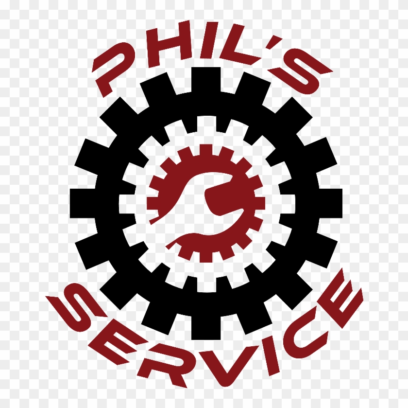 Phil's Service Logo Web - Vector Graphics Clipart