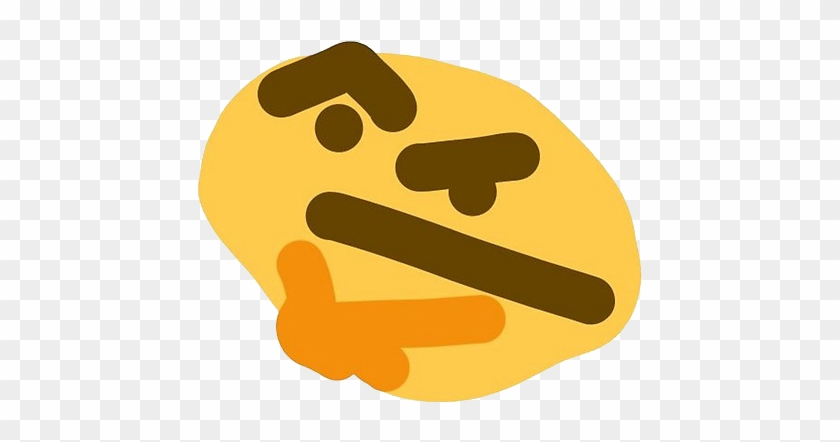 126kib, 800x800, Thonking - Thonk Emoji Clipart