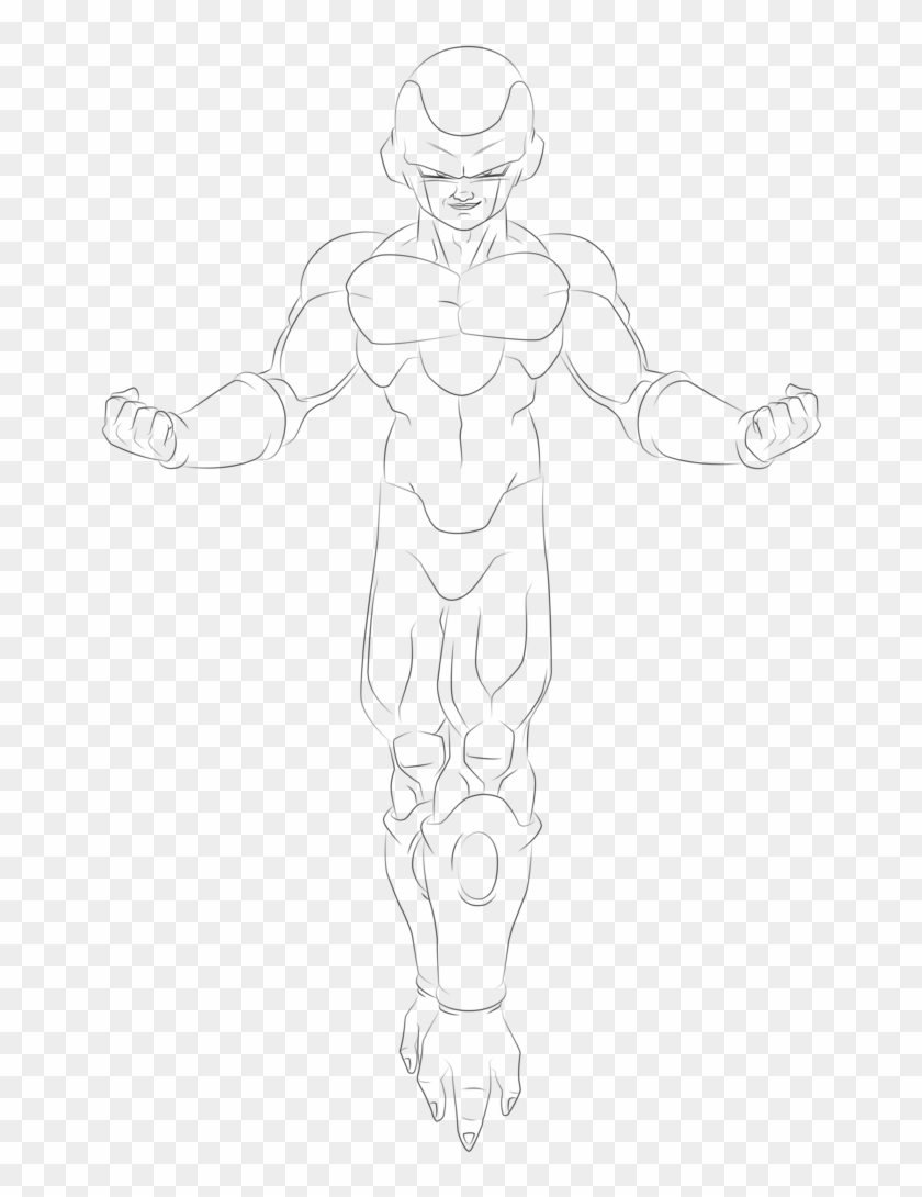 19 Frieza Drawing Sketch Huge Freebie Download For - Sketch Clipart