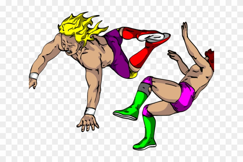 Wrestler Clipart Olympic Wrestling - Pro Wrestling Characters Art - Png Download