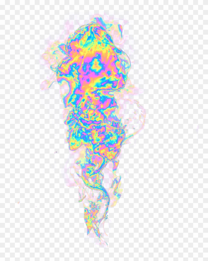 #smoke #steam #holo #holographic #colorful #rainbow - Map Clipart #2009668