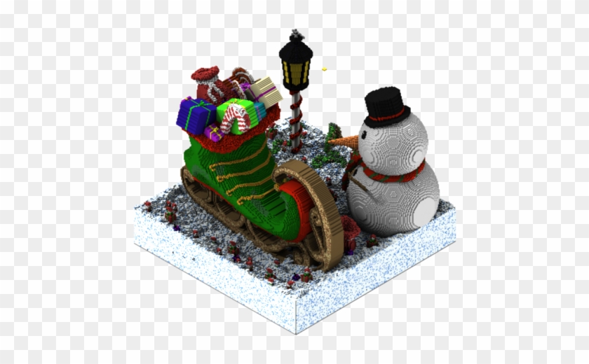 Christmas Ski Boot - Birthday Cake Clipart