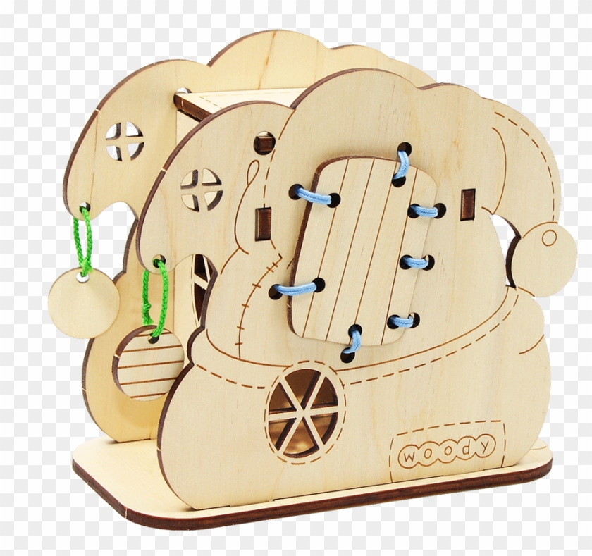 Wooden Multipurpose Toy 7 Piece Building Blocks Play - Illustration Clipart