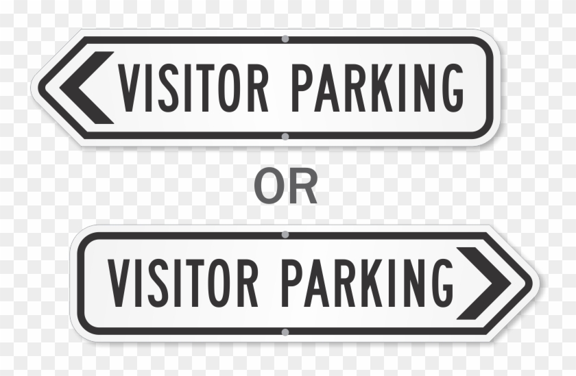 Visitor Parking Arrow Sign - Parking Sign Clipart