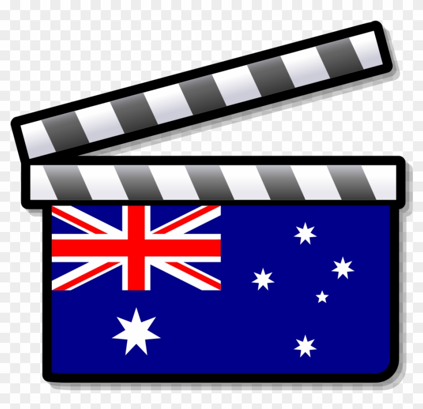 Australia Film Clapperboard - Flag Of Australia Clipart #2011743