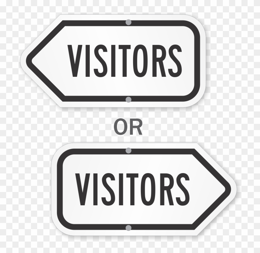 Visitor Arrow Sign - Sign Clipart