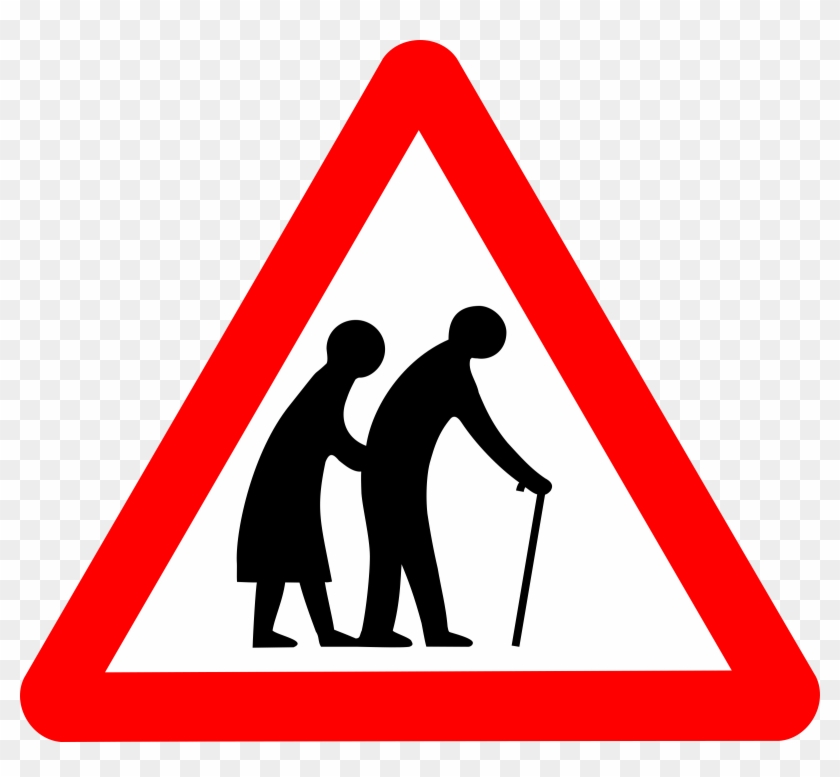 How To Tell If You're Becoming An “old Person” - Old People Crossing Road Sign Clipart
