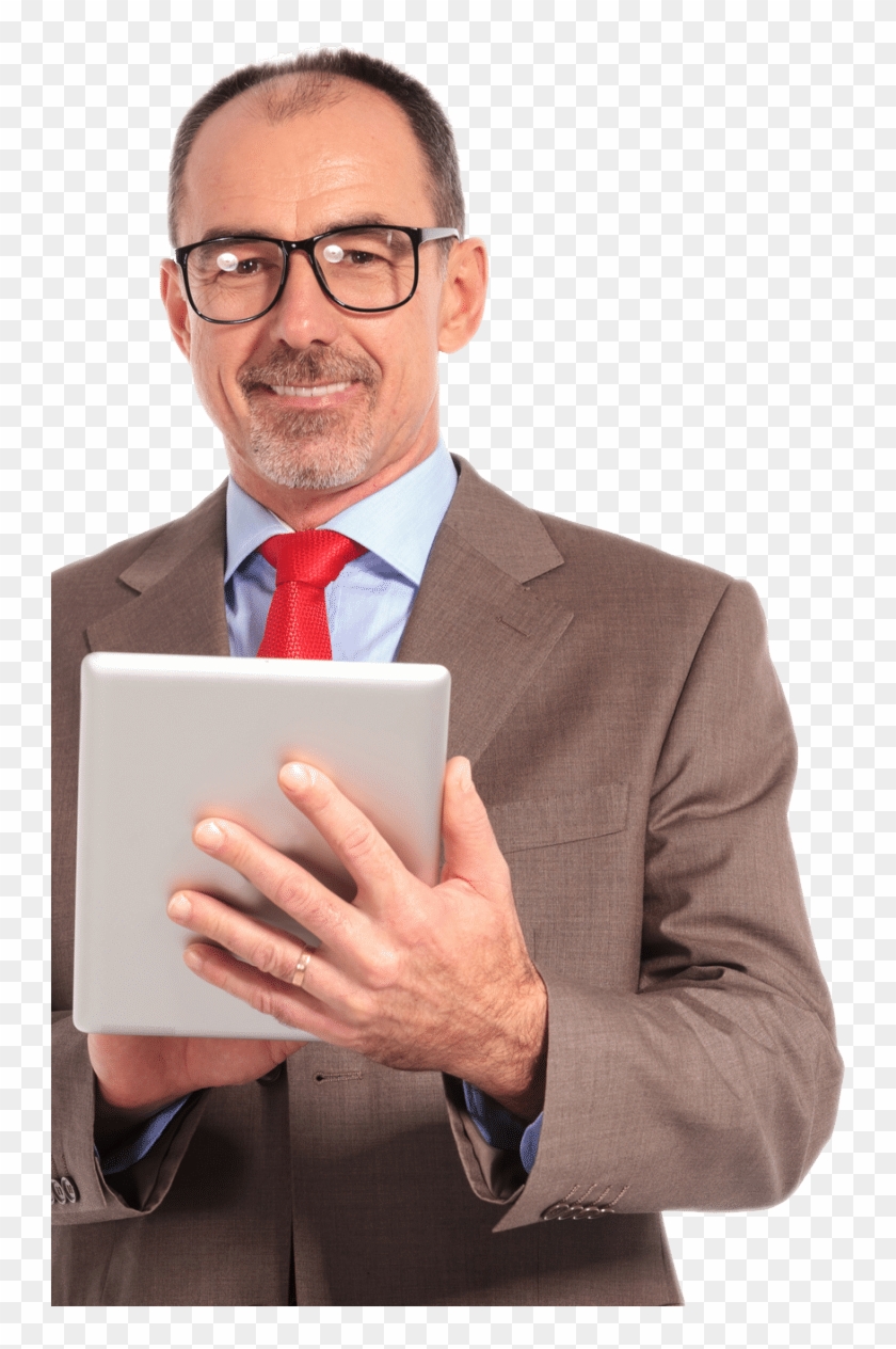 Stockfresh 6354823 Smiling Old Businessman Holding Clipart #2011976