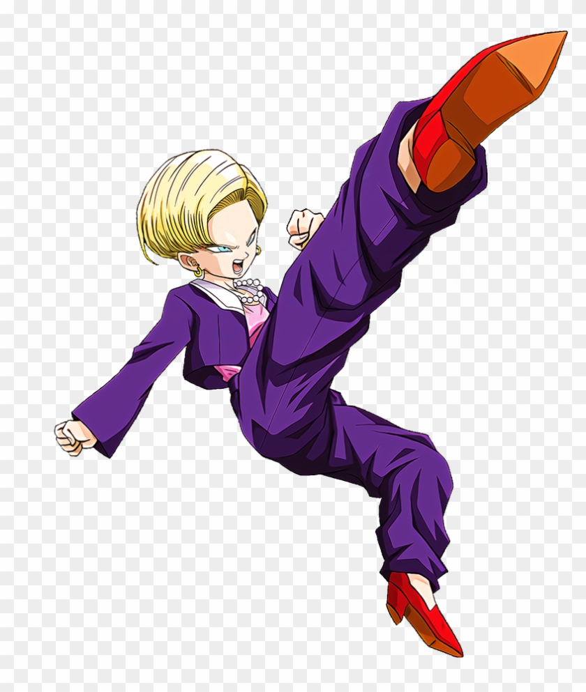 #dokkanbattle [strong Intense Anger] Android 18 Character - Android 18 Gt Png Clipart #2012824
